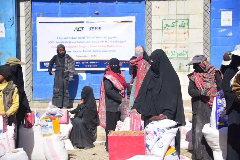 Implementing the Sixth Round of Food Baskets Distribution Project to Vulnerable Families